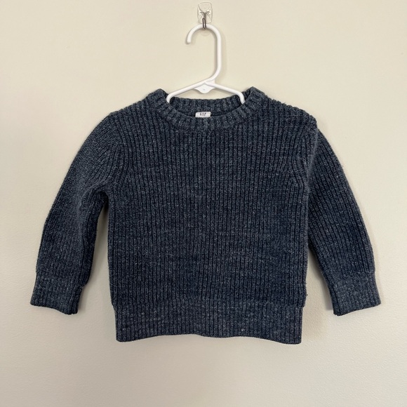 GAP Blue Ribbed Knit Sweater - Picture 3 of 5
